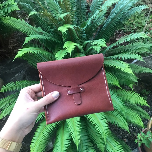 Genuine leather pouch/clutch - Picture 1 of 2